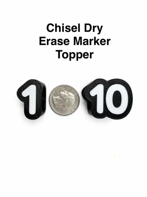 Numbered Dry Erase Expo Marker Toppers 1-50 — Image 5 of 8