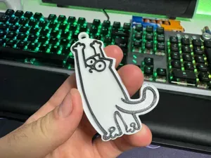 Keychain Simon The Cat