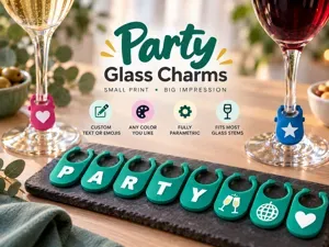 Wine Glass Charm - Mark your glass - batch maker
