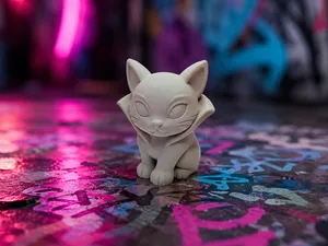 Mystische Katze "Neopfote" als freche Fantasyfigur