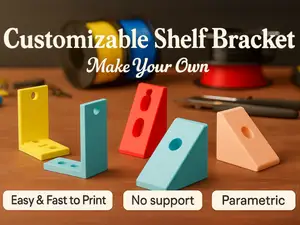 Customizable Parametric Shelf Bracket – OpenSCAD