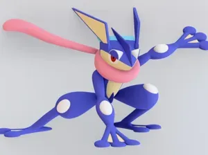 Greninja Pokemon Model; No AMS Needed - Split