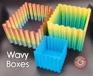 Wavy Boxes Won't Warp - Not Vase Mode