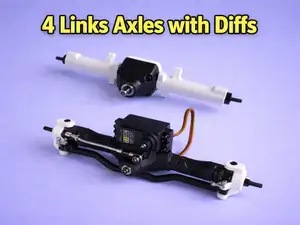 Essieux à différentiel RC truck 8x8 pour 4 links