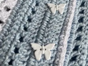 Schmetterlingsknopf (zum Häkeln, nähen, stricken)