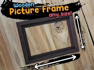 Customizable Wooden Picture Frame