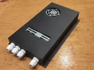 Wall mount cabinet for MW LRS-350-24 power supply
