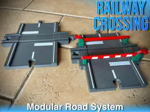 Train Crossing Toy Roads & Wooden Tracks 1:64/87