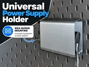 IKEA Skadis Universal Laptop Power Supply Mount