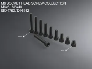 M6 Socket Head Screws x6-40 ISO 4762 / DIN 912