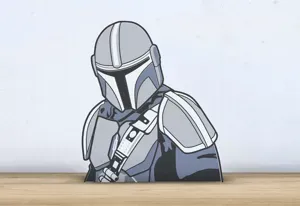 The Mandalorian- Layered - Wall Art