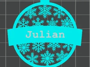 Custom Name Snowflake Ornament