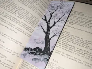 Marque page "le cerisier solitaire"