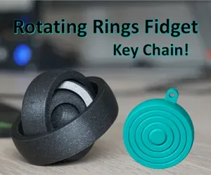 Rotating Rings Fidget Toy (Key Chain Version)