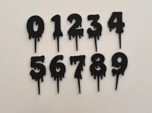 Flowing Number from 0 to 9 for Birthday