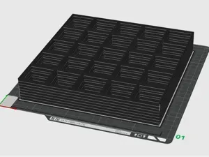 Gridfinity 5x5 Baseplate Stack 8-high
