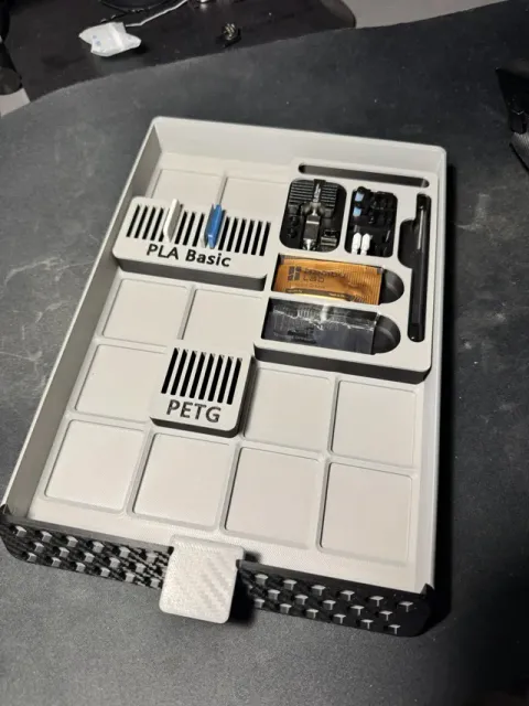 Filament swatches storage gridfinity AMS Riser v2 — Image 4 of 4