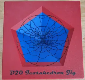Stained Glass D20 - Icosahedron Jig