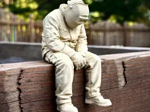 Sad Welder Edge Sitter Figurine!