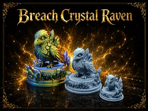 Breach Crystal Raven – RPG & DND Display Miniature