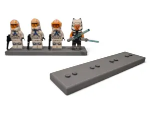 Minifigure Stand for 4 Figs