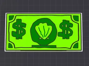 Mr Krabs erster Dollar