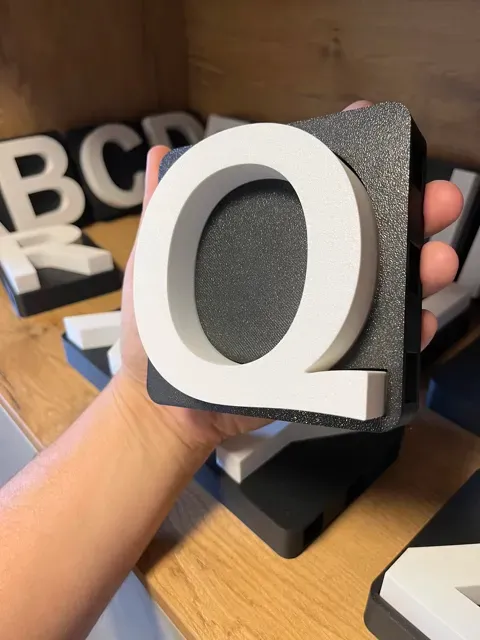 3D Buchstabe „Q“ – modular, LED-fähig & A–Z Serie — Фото 2 из 9