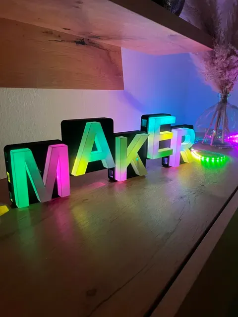 3D Buchstabe „Q“ – modular, LED-fähig & A–Z Serie — Фото 9 из 9