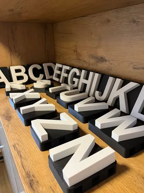 3D Buchstabe „Q“ – modular, LED-fähig & A–Z Serie — Фото 6 из 9