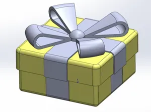 Gift Box Christmas Present Geschenkbox 45x45x22