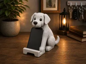 Cute Puppy Phone Stand – Dog Smartphone Holder
