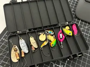 Köderbox doppelt für Spinner klein