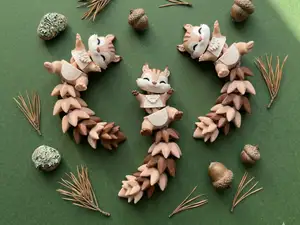 Cute Flexi Squirrel - Articulated Toy / Keychain