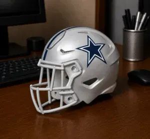 Dallas Cowboys Football Helmet - With Stripes