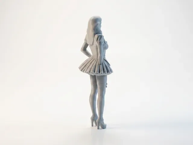 Anime Maid Figurine Female Character 3D Printable — Фото 4 из 5