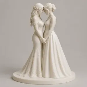 Zwei Bräute in Zärtlichkeit vereint /Two brides united in tenderness