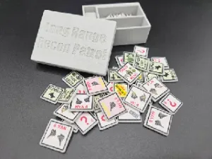 Long Range Recon Patrol wargame 2 mm counter bases and box