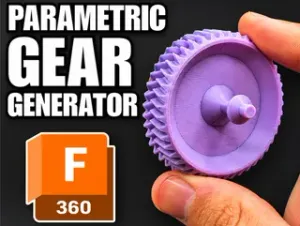 Fully Parametric 3D Printable Gear Generator – Fusion 360