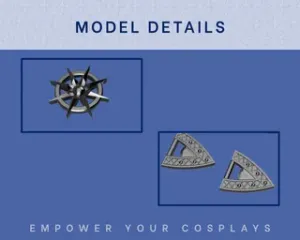 Gale's Accessories STL Files - Baldur's Gate 3 Cosplay Accessory (Digital Download)