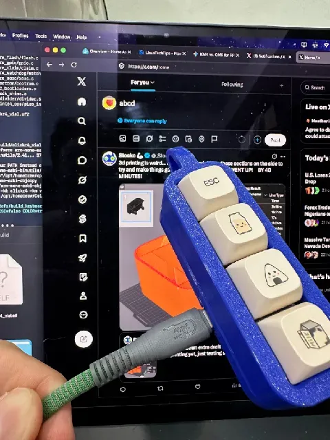 4-Key Fidget Macropad – RP2040/QMK Mechanical Clicker (Pocket Toy + Real Keyboard) — Фото 7 из 13