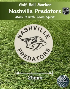 Golf - Golf Ball Marker - NHL - Central - Nashville Predators