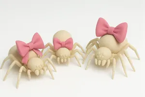 Roztomilý halloweenský holčičí pavouci/Cute halloween girly spiders
