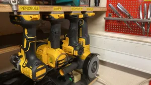 Simple DeWALT tool holder