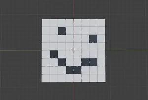 minecraft snowman (Flexigrid Fidget Toy)