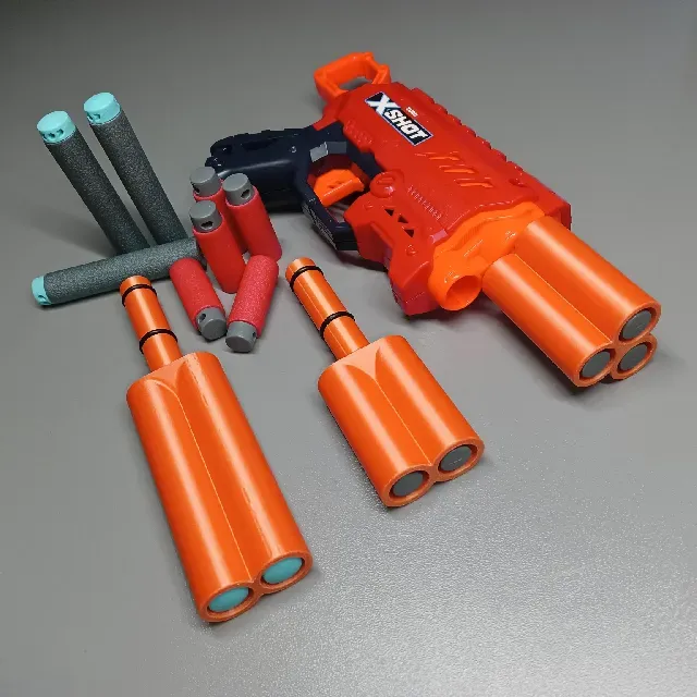 Shotgun Barrel Inserts (2x/3x Short Dart, 2x Elite) ___ for foam dart blasters