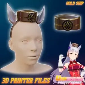 Gold Ship Cosplay Ears and Crown Accessories Uma musume: Pretty Derby