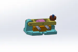 Quick-release lever clamp with adjusting screw