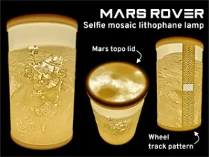 Mars Rover Lithophane Lamp