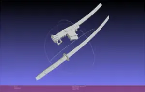 Metal Gear Rising Jetstream Sam Muramasa Sword And Sheath Assembly