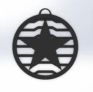 Winter Soldier: Star Keychain